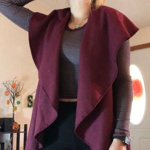 Mudpie Maroon Vest